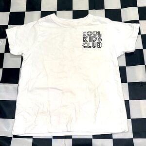 Cool Kids Club ⚡️ Boys Graphic White Tee T-Shirt Size  6